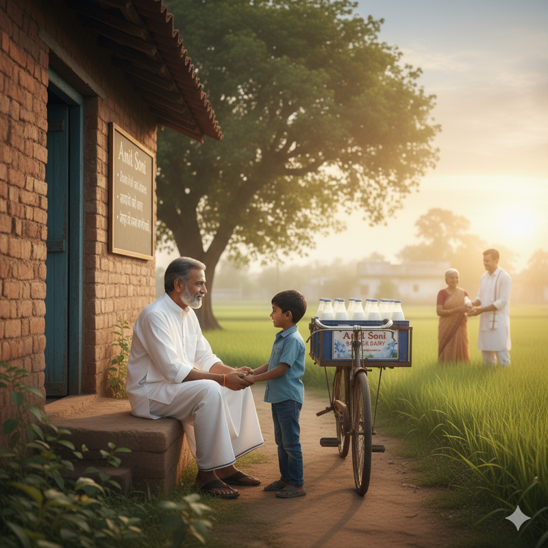 Amit Soni Sanwer milk delivery