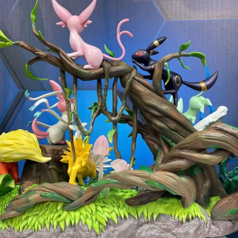 Statuette Pokémon Famille Évoli 3