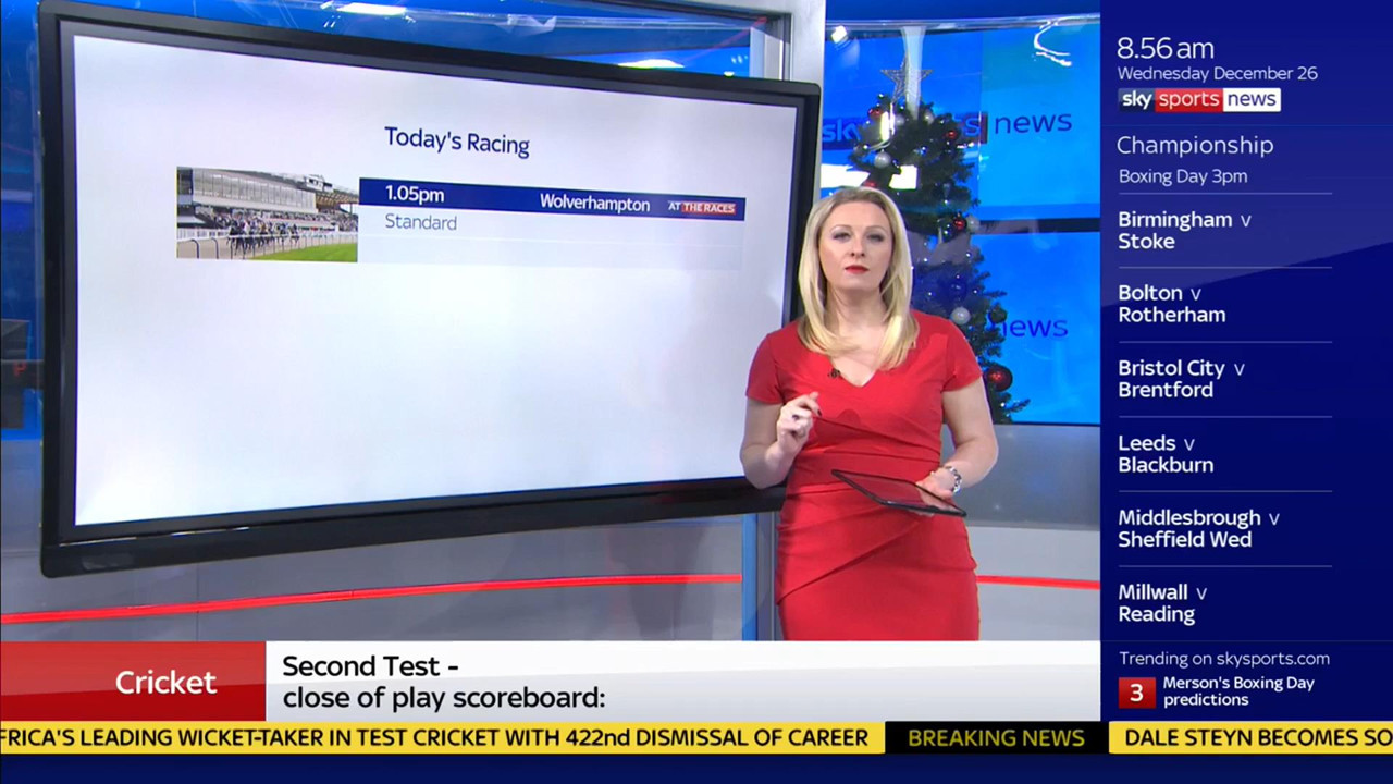 26 December - 09.00.00 - Good Morning Sports Fans. Round-up of t