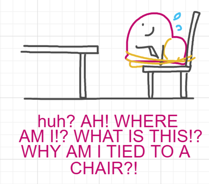A panel from A Murder On The, episode six of the Board Boards object show by Furretwalk/WalkingFurret.