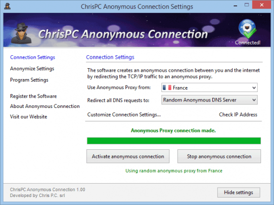 ChrisPC Anonymous Connection v2.40