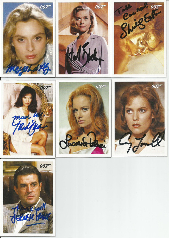 James Bond autographs