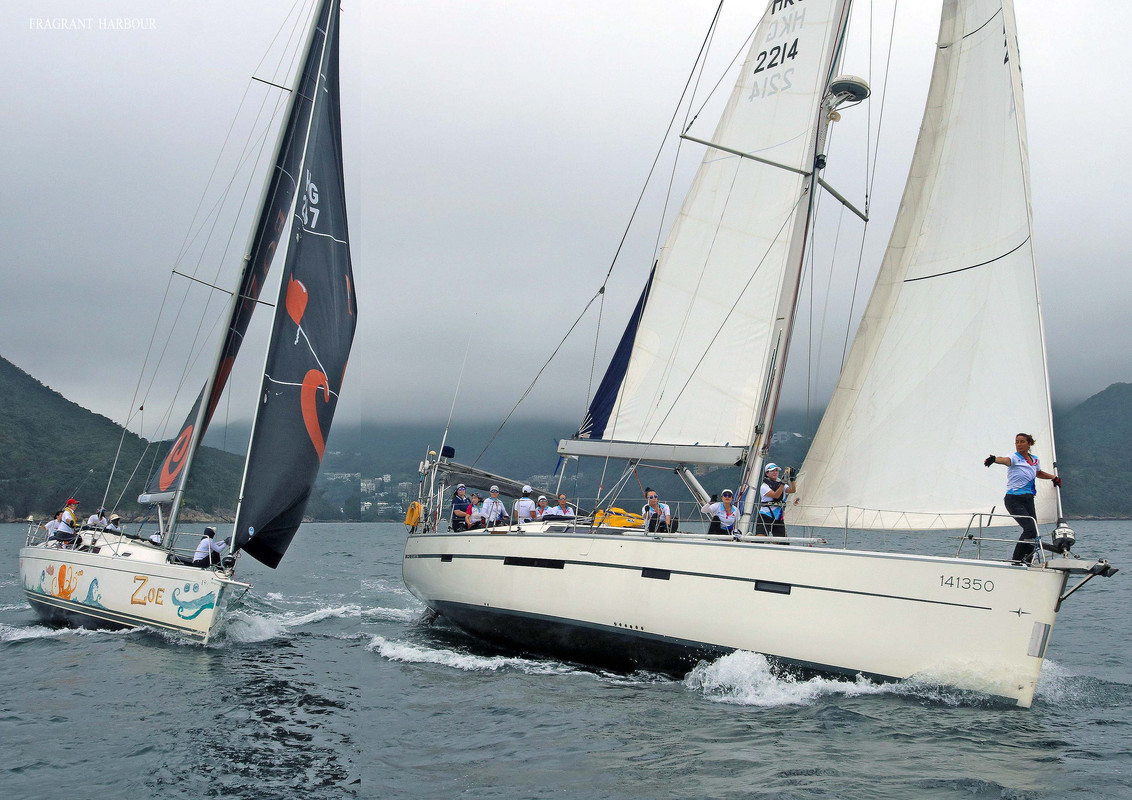 Lisa Elaine leads Zoe (Women's Sailing Festival 2024)