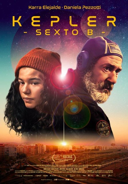 PÓSTER DE LA PELÍCULA “KEPLER SEXTO B”, PROTAGONIZADA POR KARRA ELEJALDE