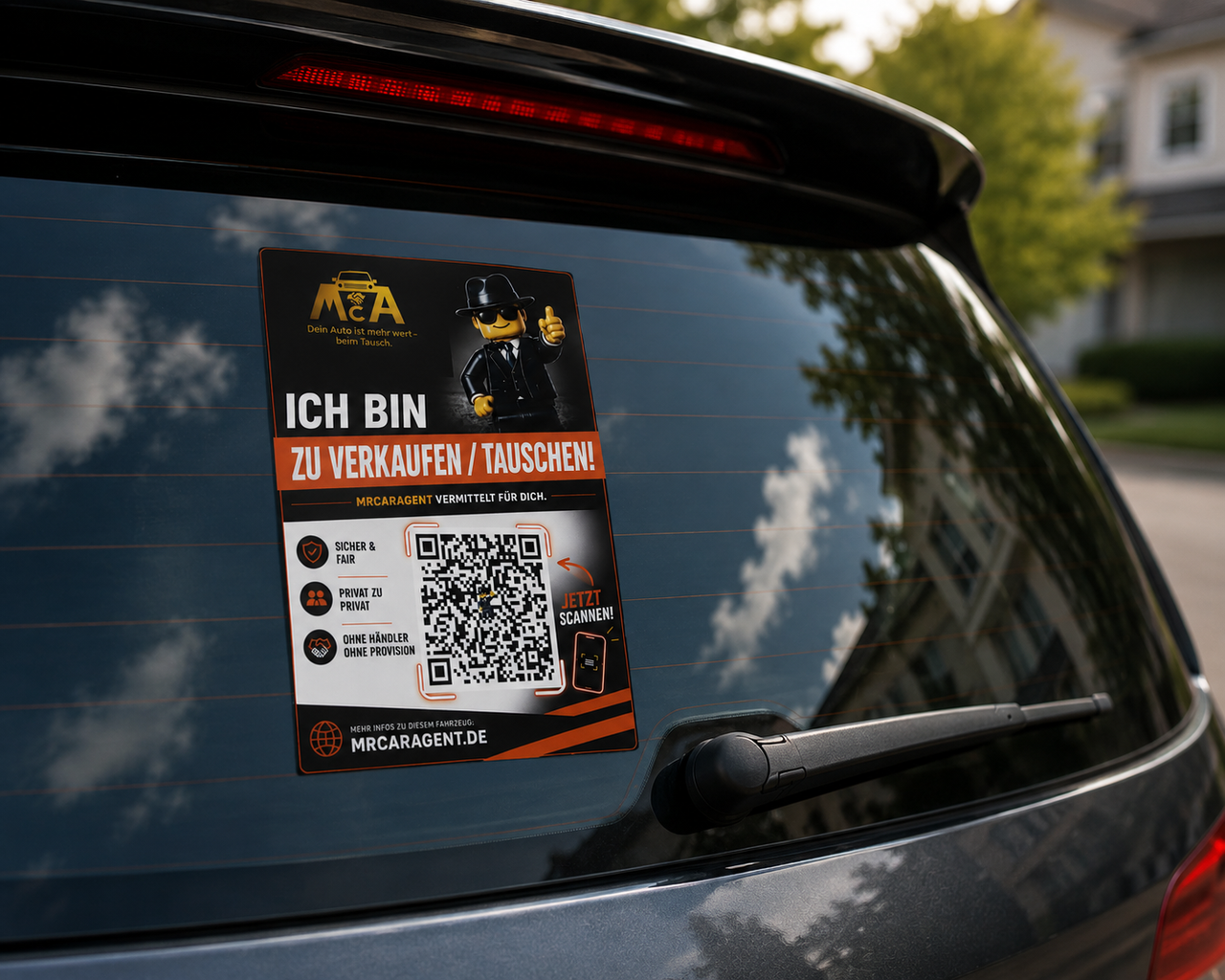 MrCarAgent Memorians personalisierte Auto Sammelkarte