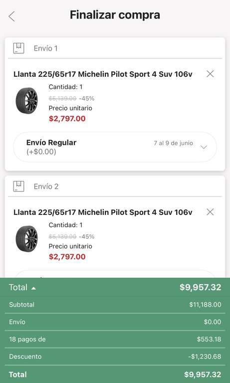 Linio: Juego 4 llantas 225/65r17 Michelin Pilot Sport 4 Paypal + BBVA 
