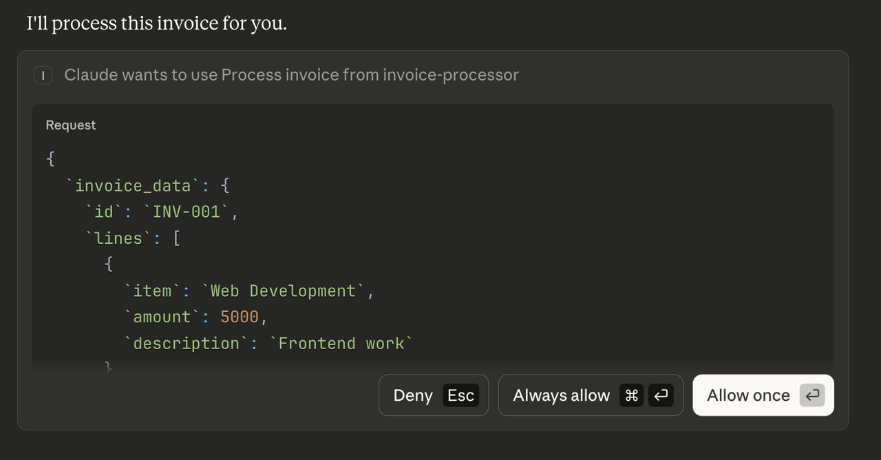 Allow process invoice tool