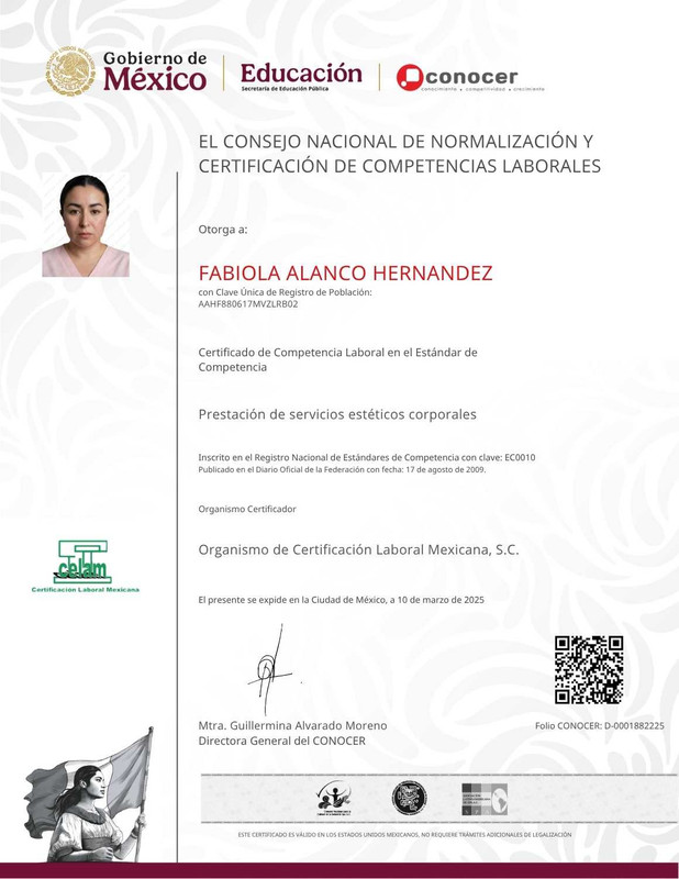 Certificado profesional FHA Belleza Integral — documento 6