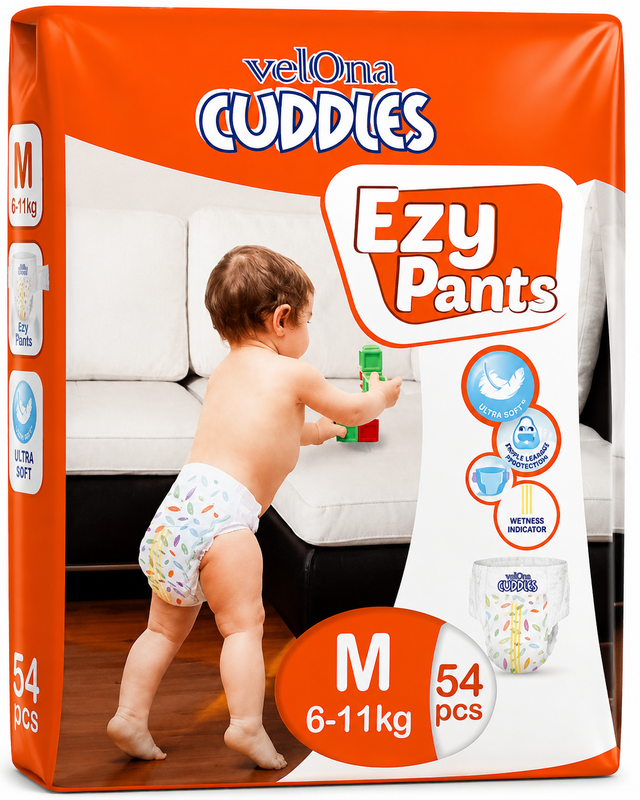 Vellona Cuddles Ezy Pants (M) 54Pcs