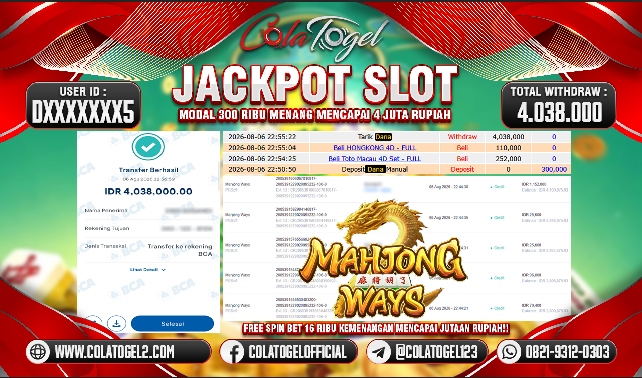 JACKPOT SLOT GACOR!!