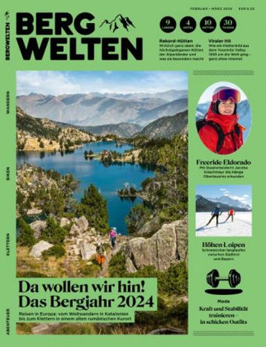 Cover: Bergwelten Magazin Februar-März 2024