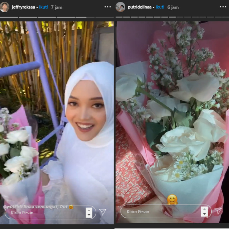 Keakraban Putri Delina dan jeffry Reksa