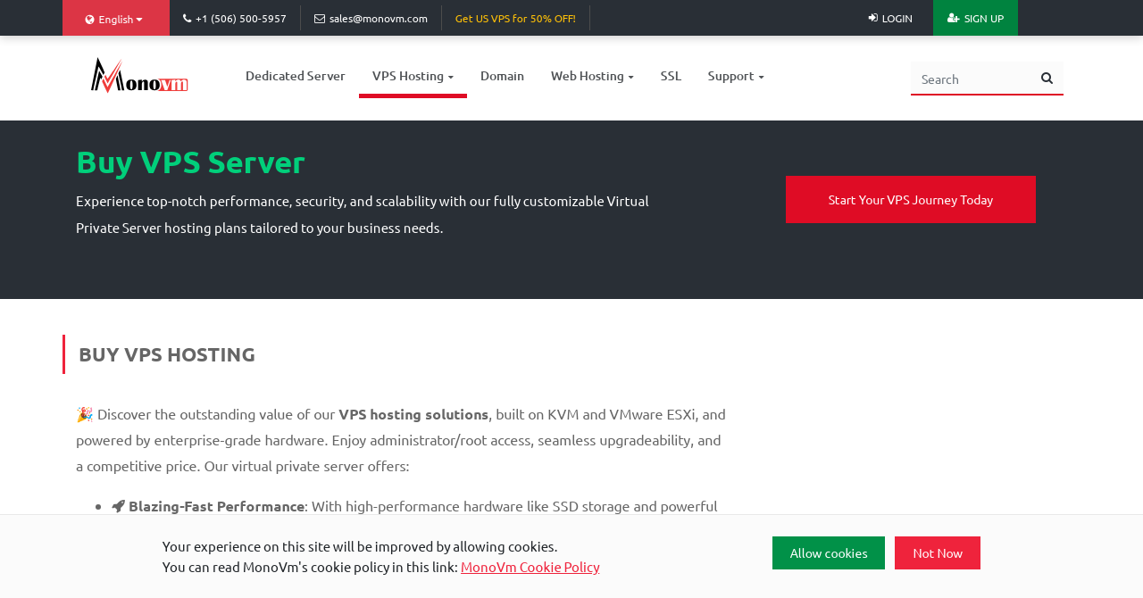 MonoVM VPS page