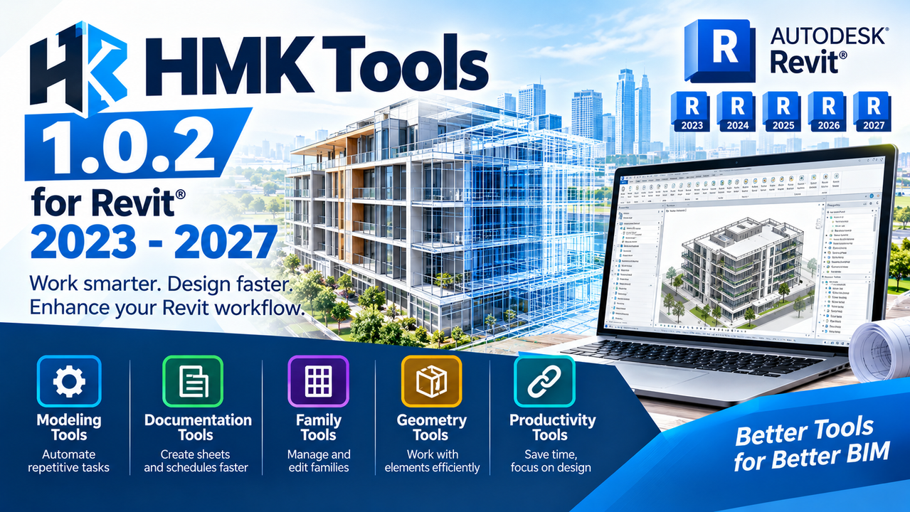 HMK Tools 1.0.2 for Autodesk Revit 2023-2027