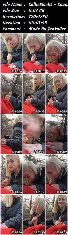 CallieBlackX - Caught In The Woods 2017 - Manyvids