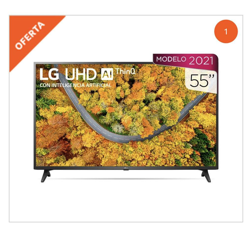 La Comer Pantalla LG 55" 4k | 55UP7500PSF | Precio al agregar a carrito 