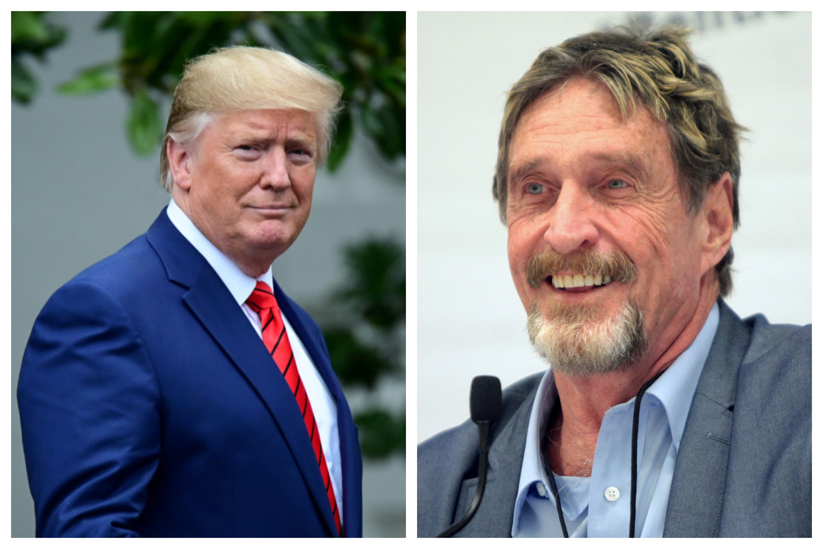 John McAfee and Donald Trump