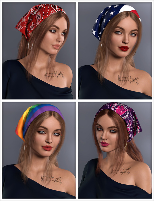 Summer Scarf Hair Versatile Textures Summer Scarf Hair Versatile Textures