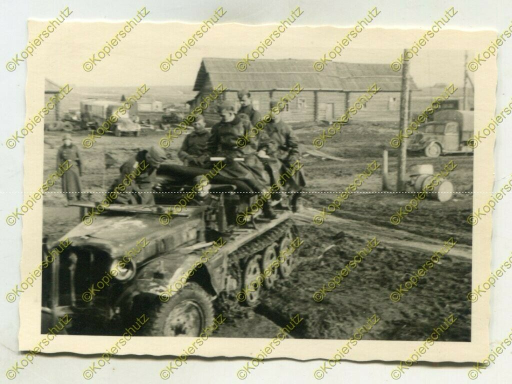 Foto, Generalmajor Helmuth Schlömer im Sdkfz, Pretschistaja, Rus