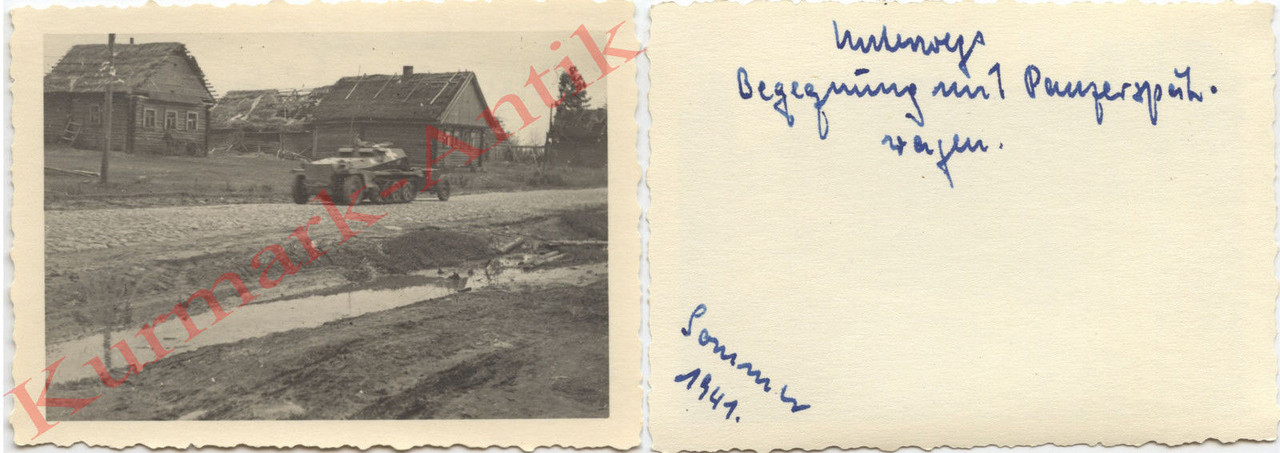 Foto Wehrmacht Russland Panzer Spähwagen Halbket