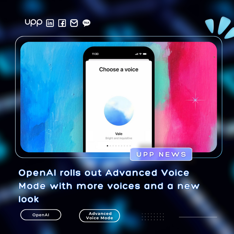 OpenAI rolls out Advanced Voice Mode with more voices and a new look.