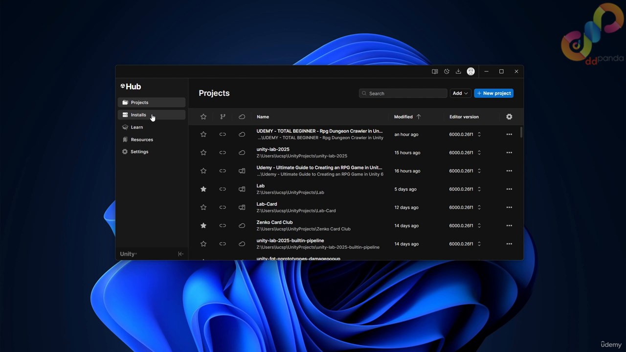 3 Creating the Project 0001 screenshot