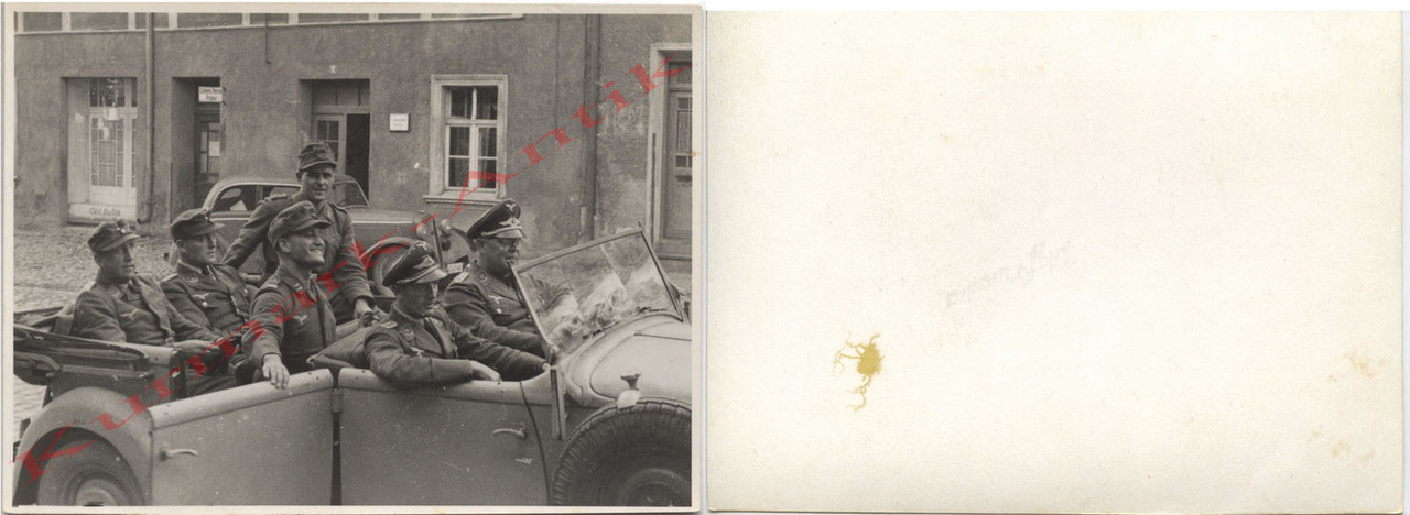 Foto Endkampf Ostpreußen 1945 Feld Division Port