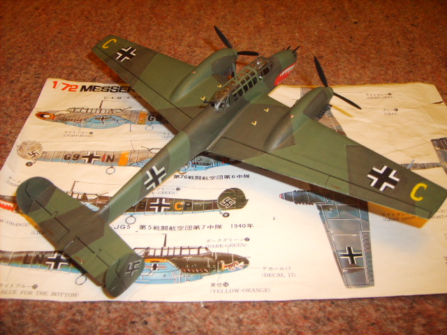Tim's Fujimi Bf110c - Messerschmitt Bf 110 Single Type Group