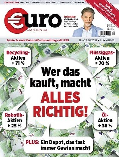 Cover: Euro am Sonntag Finanzmagazin No 42 vom 21  Oktober 2022