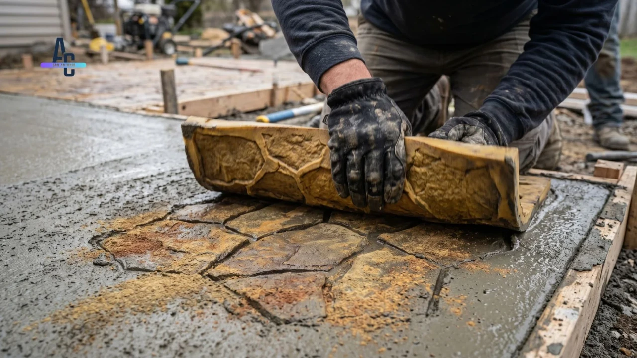 Stamped Concrete Installation Process San Antonio