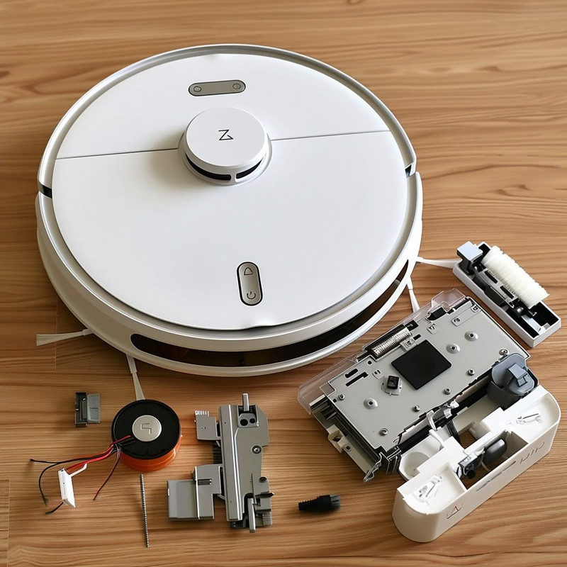 Замена зарядки на робот пылесосе Сяоми