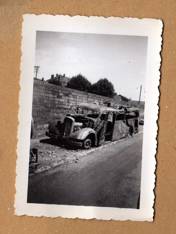 Foto II.Weltkrieg Frankreich,Autun,zerstörte fra