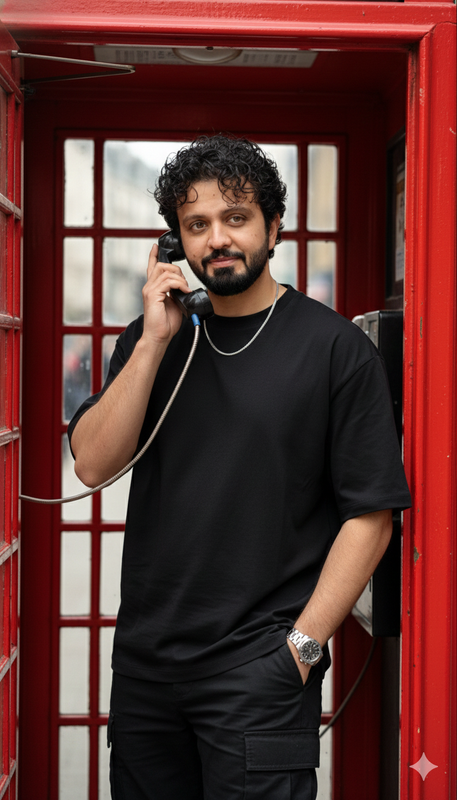 London Telephone Booth Scene