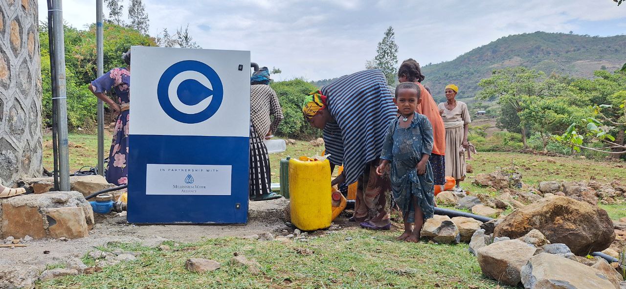 Clara systems installation - West Gojam - Millenium Water Alliance
