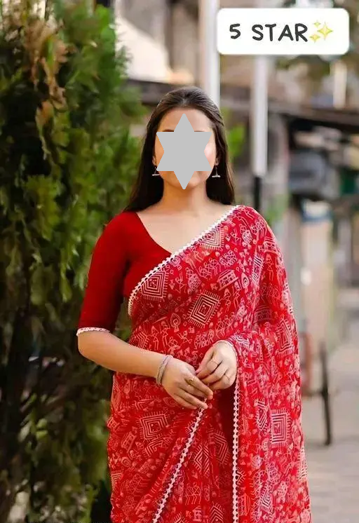 Georgette Saree Georgette Ka Saree Color 2 (R105)