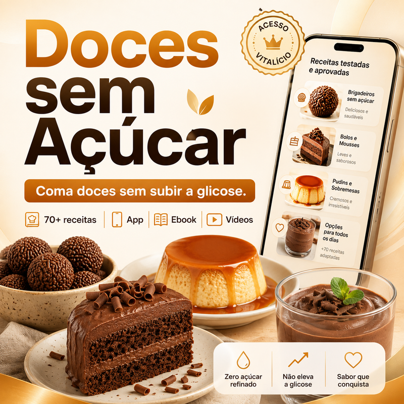 Capa do aplicativo Doces sem Açúcar