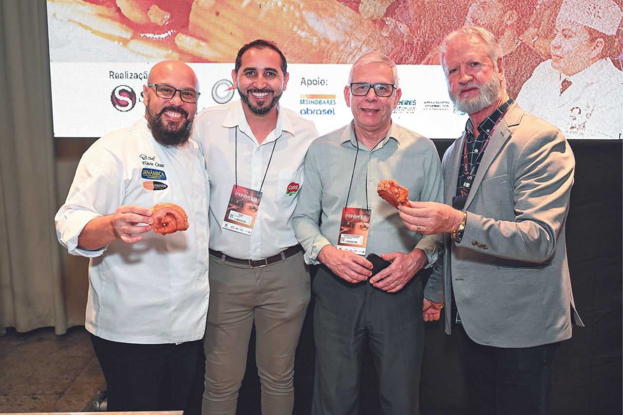 Chef Flávio Cezar, Ceará, Rogério Scheidegger e Ildo Steffen na 9ª edição da Feinbares