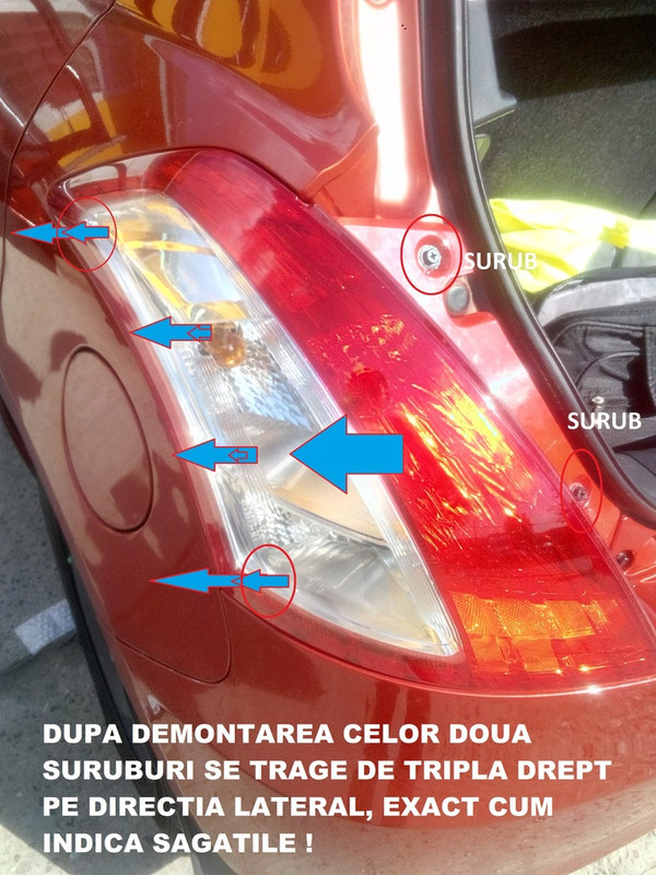 Inlocuire bec tripla spate  SUZUKI SWIFT IV p1