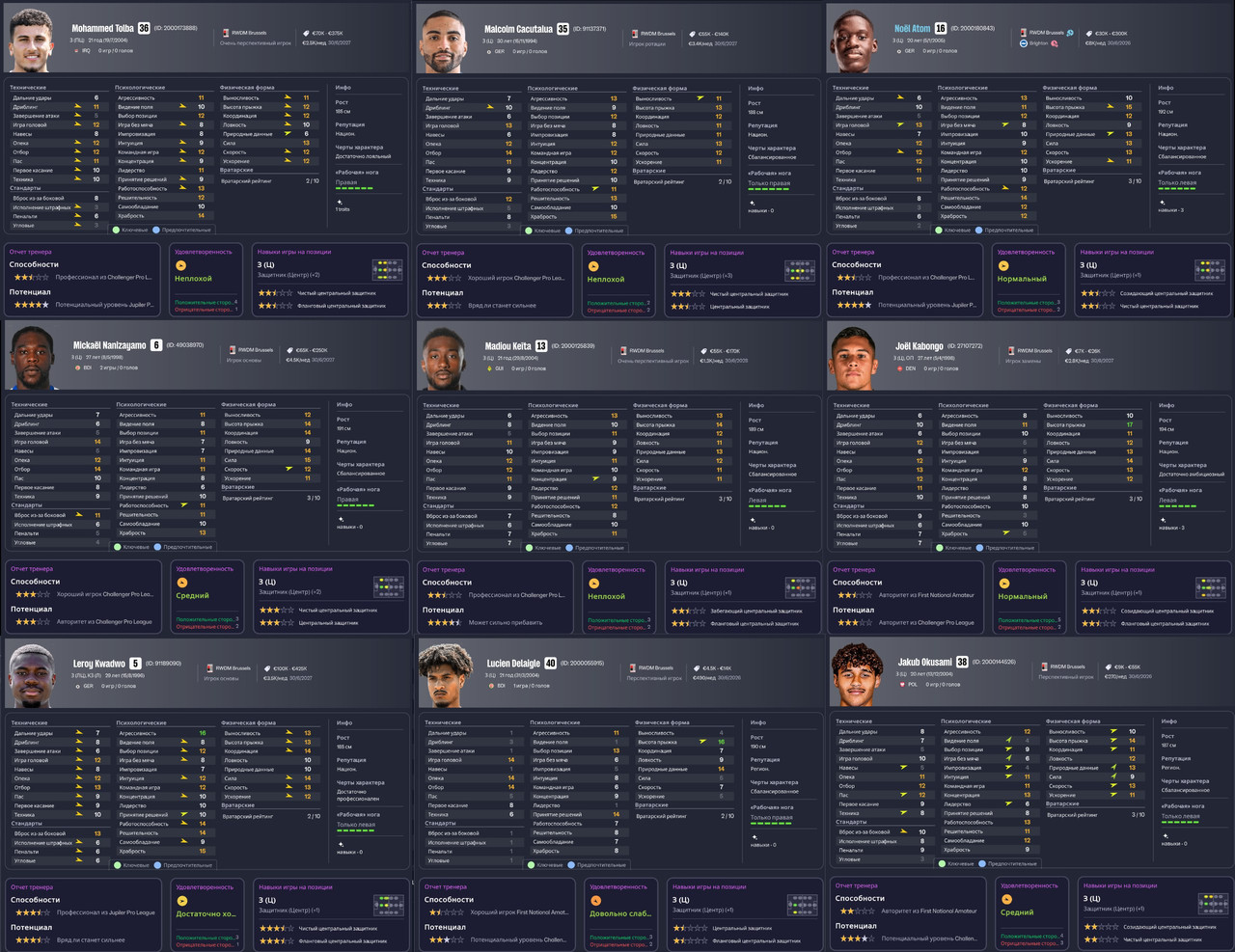 Защитники центральные