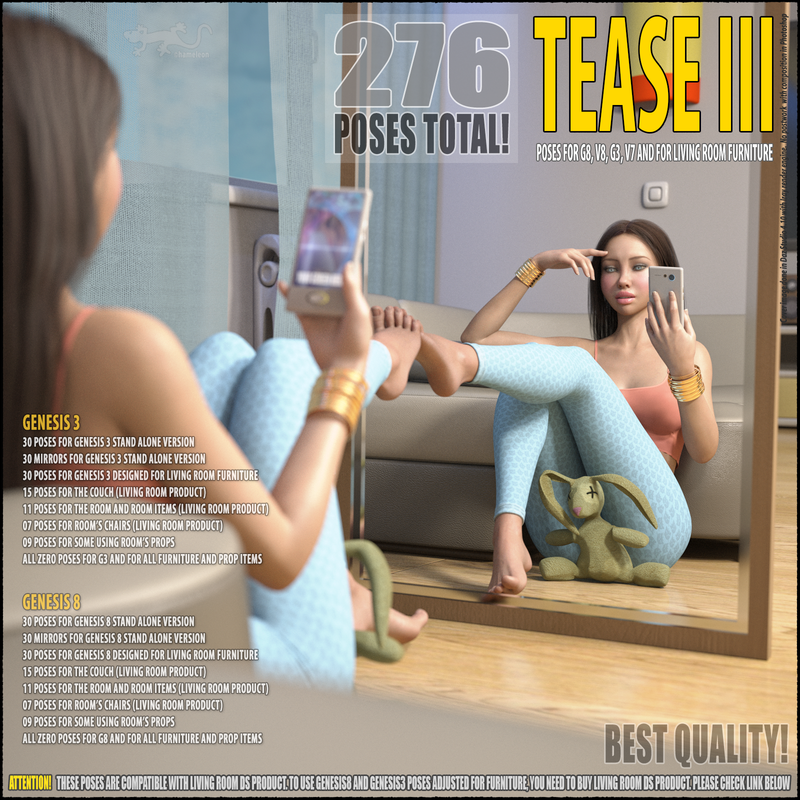 Tease III – Poses for G8 and for G3