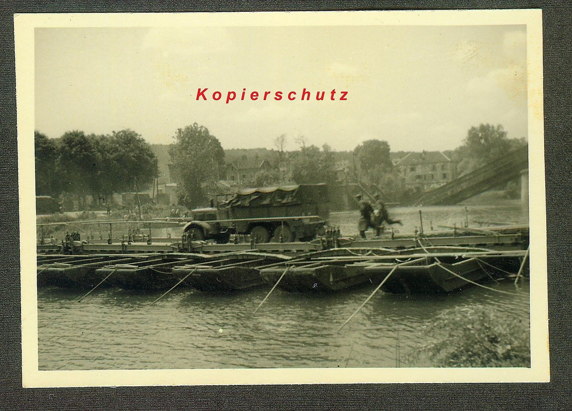 WK.II - Behelfsbrücke Bootsbrücke Pionierbrücke 