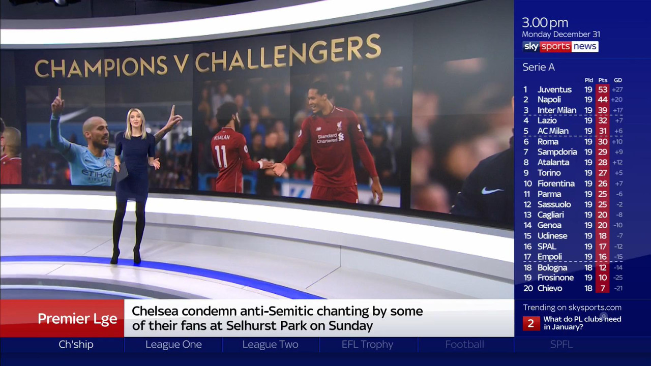 31 December - 15.00.00 - Sky Sports News. All the news from the 