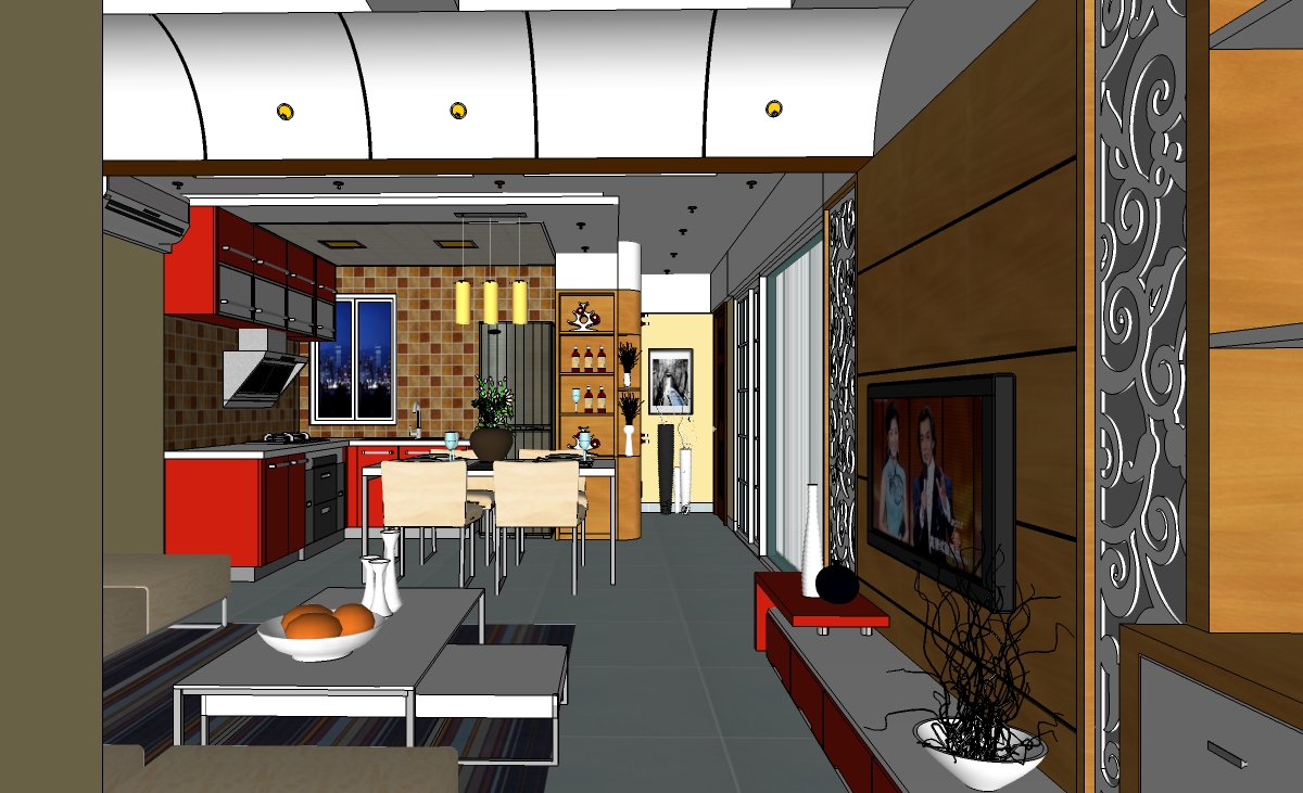 1084 Interior House Sketchup Model Free Download Part 3