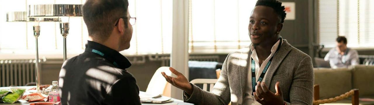 Conversation between two men