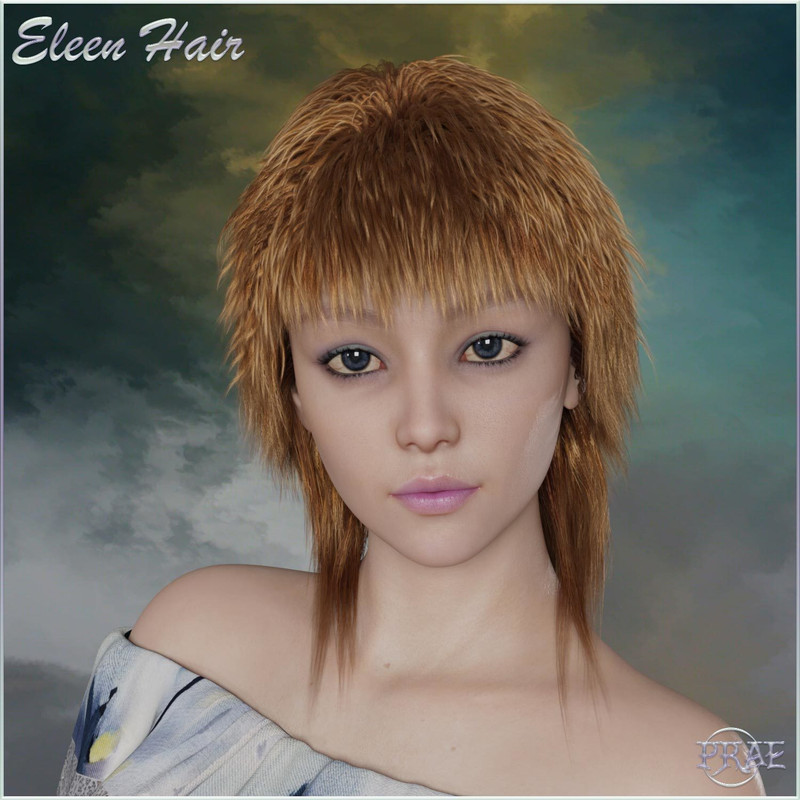 Prae-Eleen Hair for Genesis 8 Prae-Eleen Hair for Genesis 8