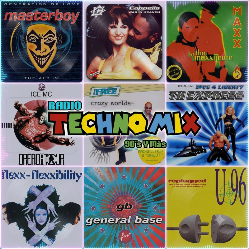 Logo de Radio Techno mix, 90's y más