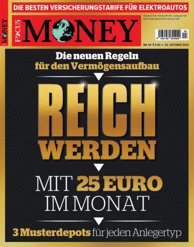 Cover: Focus Money Finanzmagazin No 44 vom 26  Oktober 2022