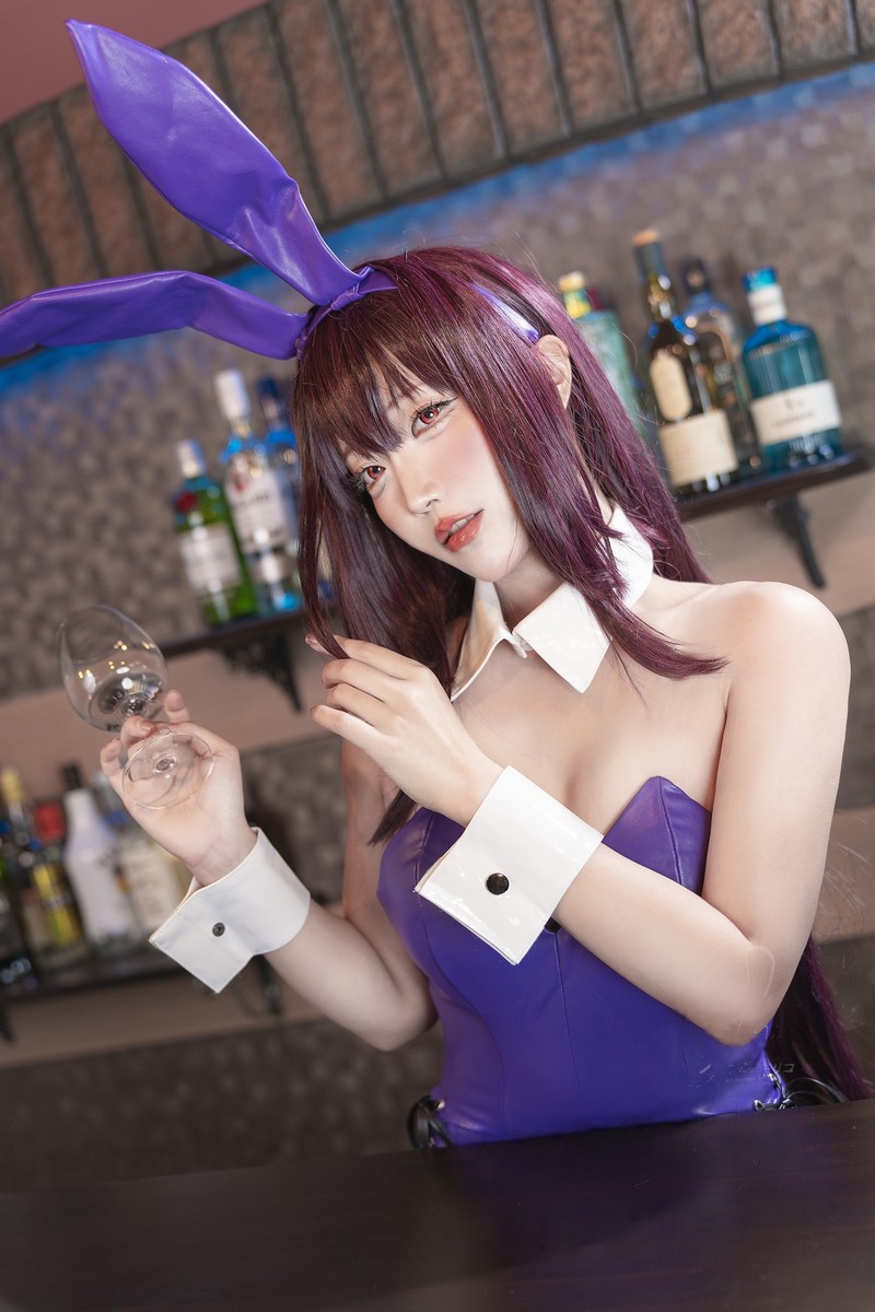 切切Celia 斯卡哈兔女郎 Scathach Bunny Cosplay 高清写真 36P插图1