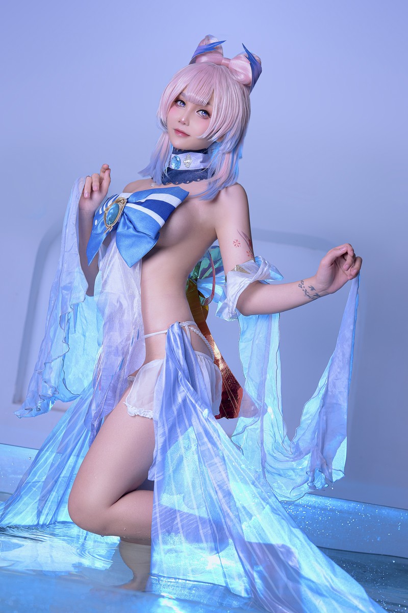 Joyce Lin2x Kokomi Cosplay Genshin Impact 写真集 49P插图8