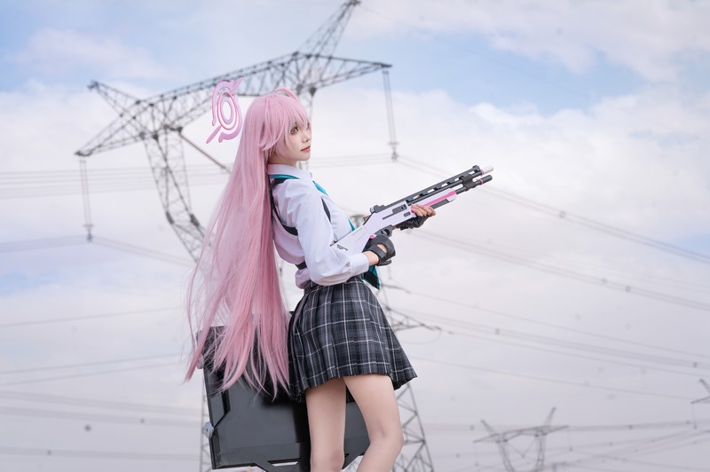 艾西Aiwest 星野Cosplay写真图集 碧蓝档案角色高清美图 49P (290.6M)插图5